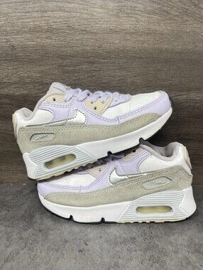 Nike Air Max 90 GS Violet Frost Sneakers Kids Size 12c Toddler Purple CD6867-123